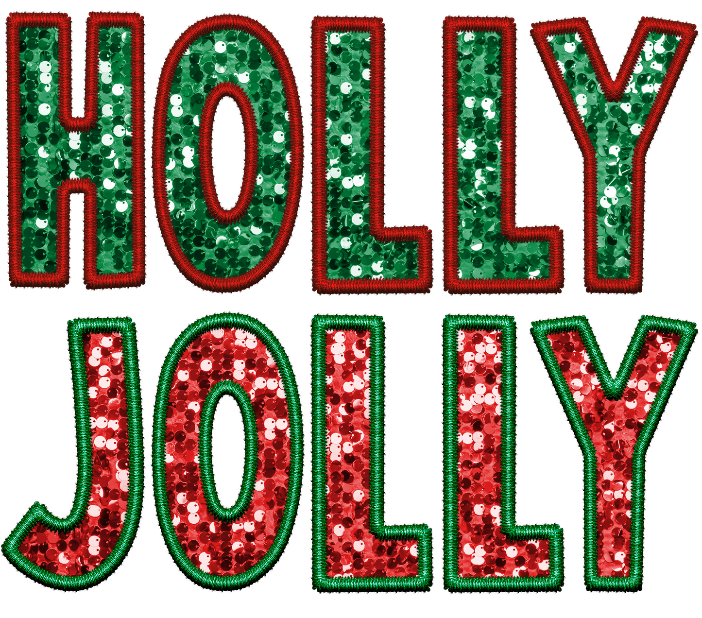 Sequin Holly Jolly